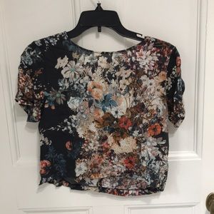 floral crop top